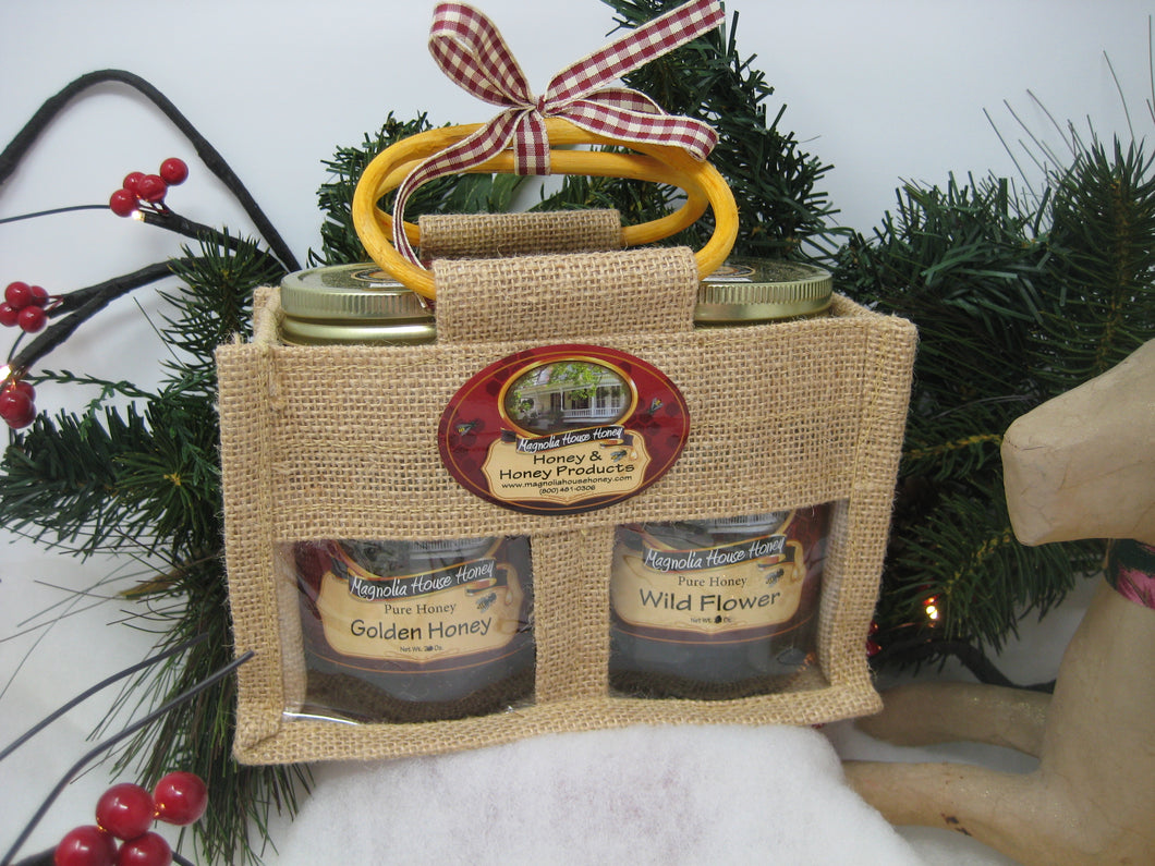 TWO HONEY JUTE BAG